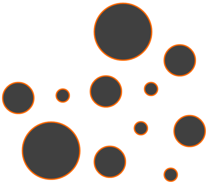 a bunch of circles