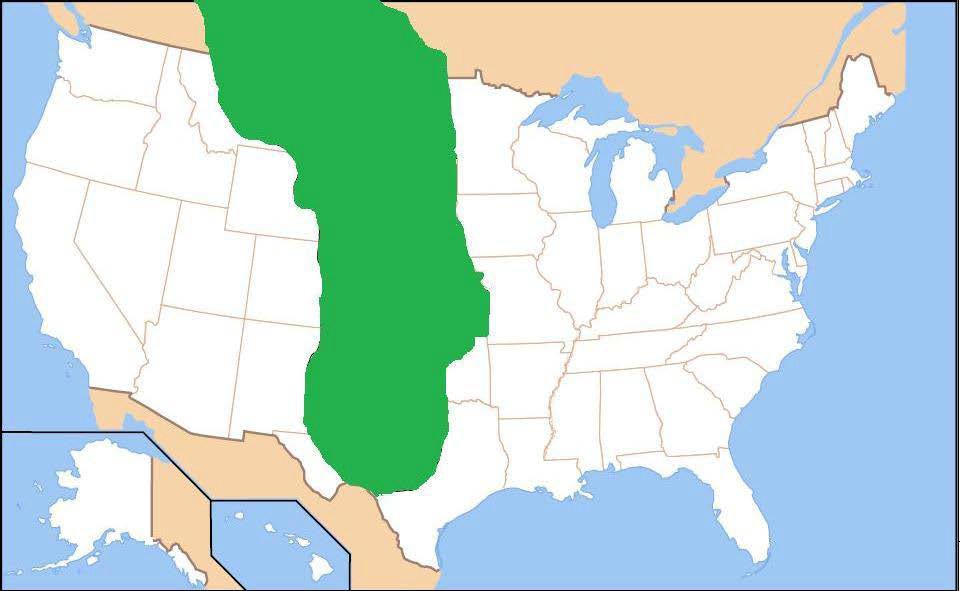 Map of the Great Plains