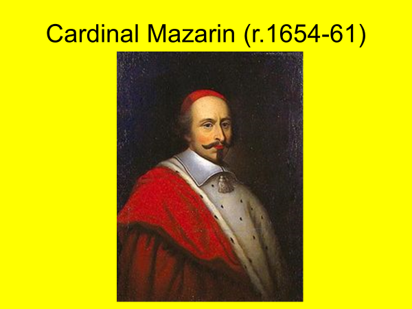 cardinal mazarin 1654 to 1661