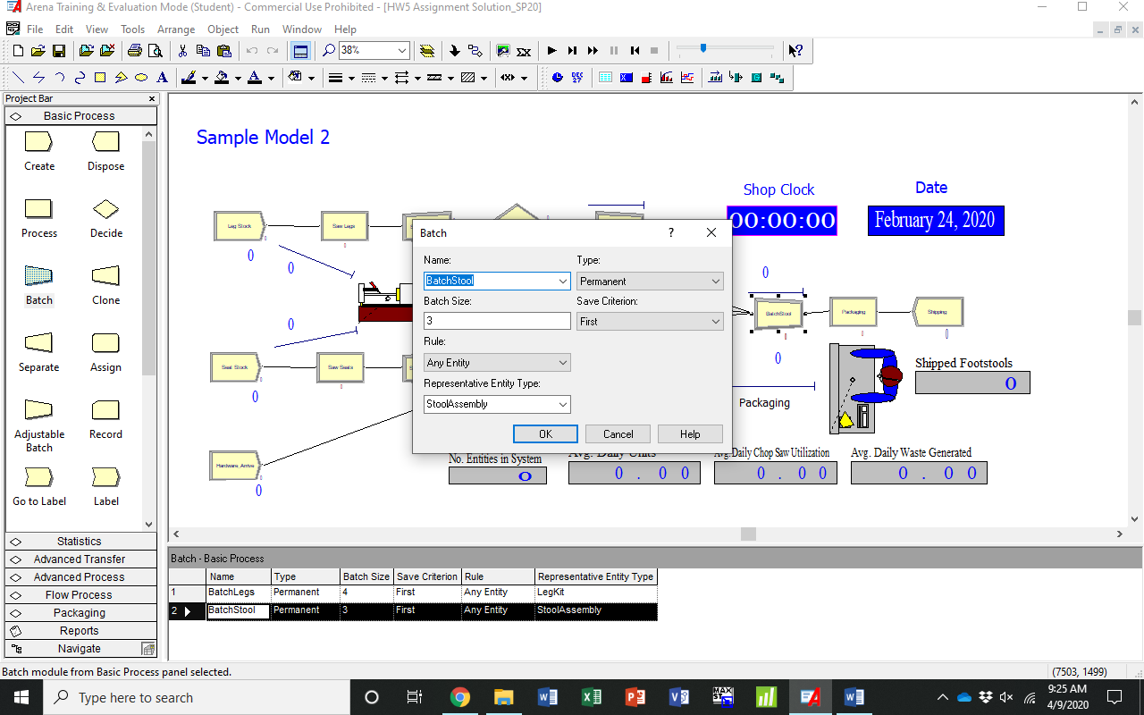 “Chapter 4 - Basic Process Panel” in “Systems Simulation” on OpenALG