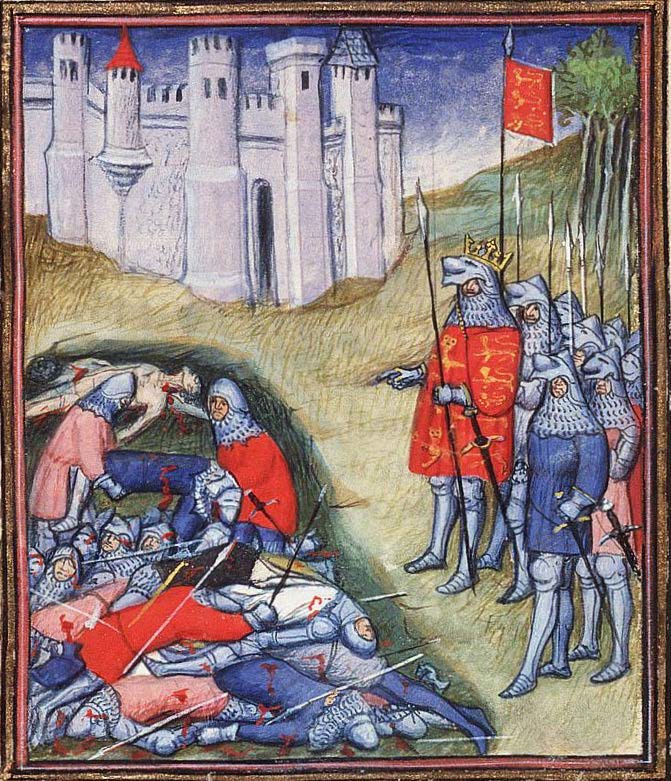 England’s King Edward III Surveying the Dead after the Battle of Crécy