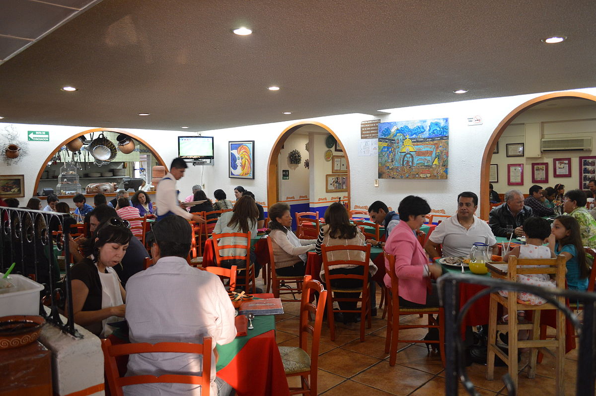 People sitting in a restaurant