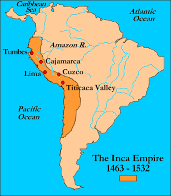 A map of the inca empire