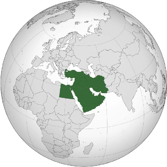 Map of the Middle East