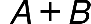 blank A plus B