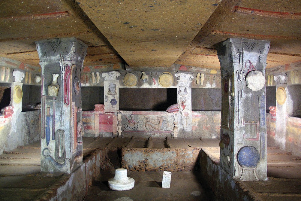 Tomb of the Reliefs at Banditaccia necropolis 