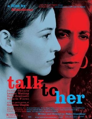The cover of Spanish director Pedro Almodóvar's film Talk to Her.