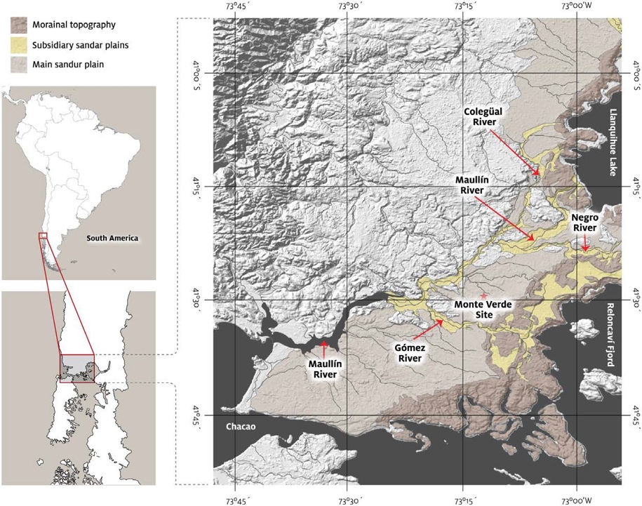 Geomorphological map of the Monte Verde Site
