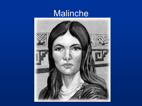 A drawing of Malinche