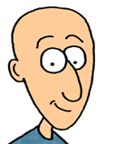a man with no hair