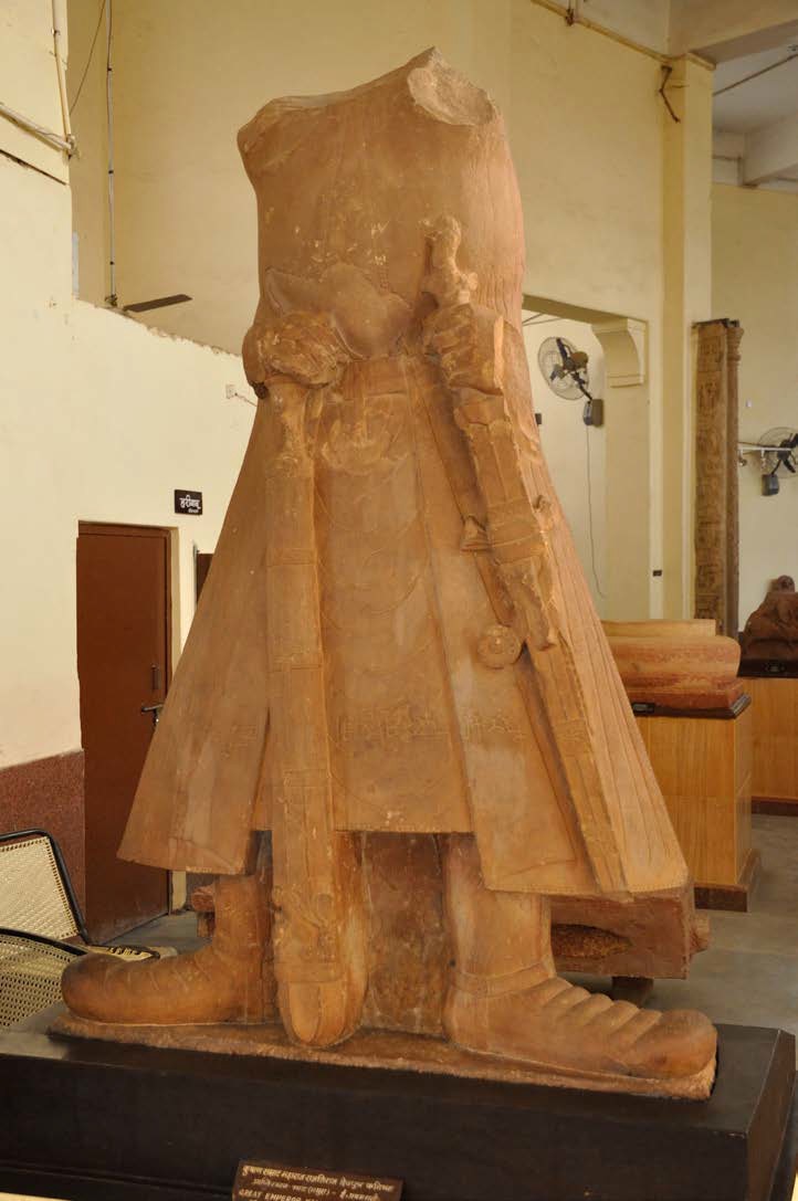 Stone Statue of King Kanishka