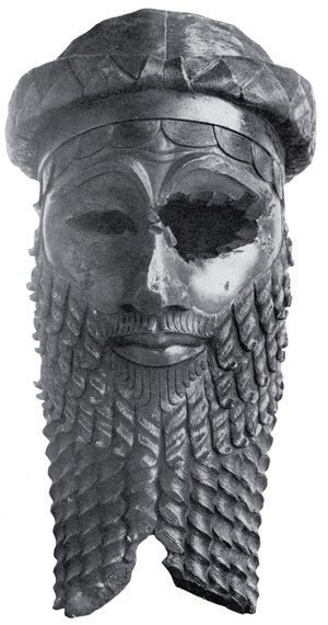 Bronze head of a king, most likely Sargon of Akkad but possibly Naram-Sin. 