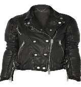 a leather coat