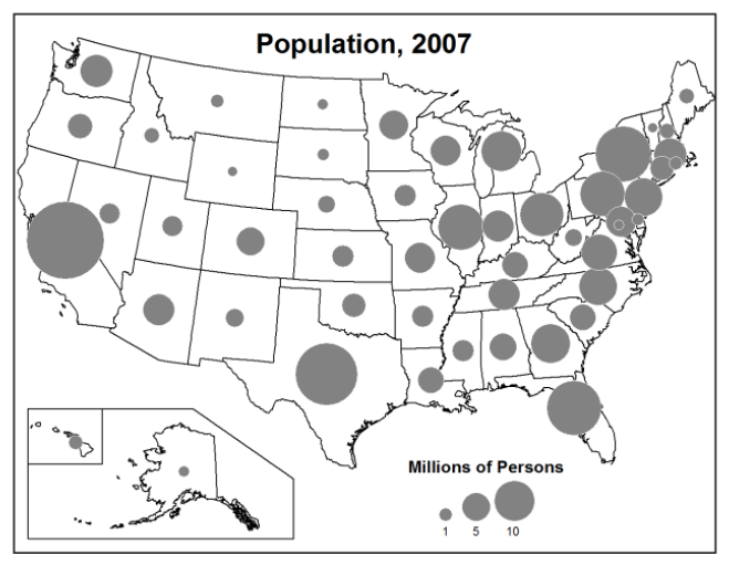 proportional symbol map