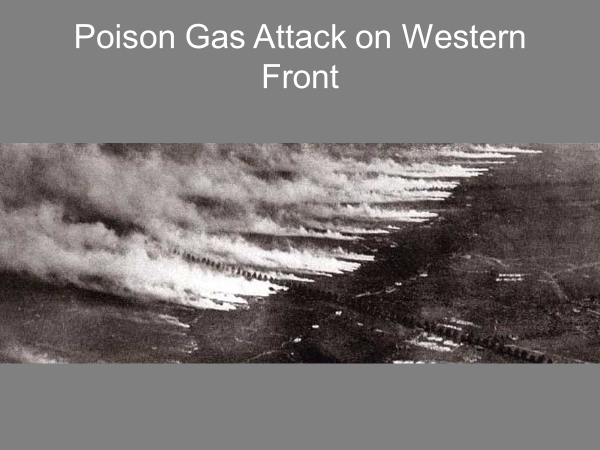 poison gas attack on western front