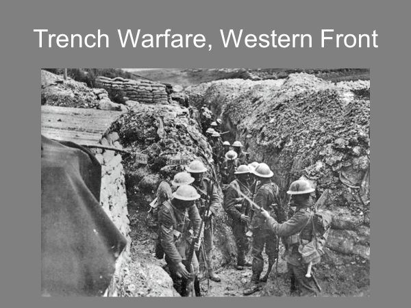 trench warfare, western front