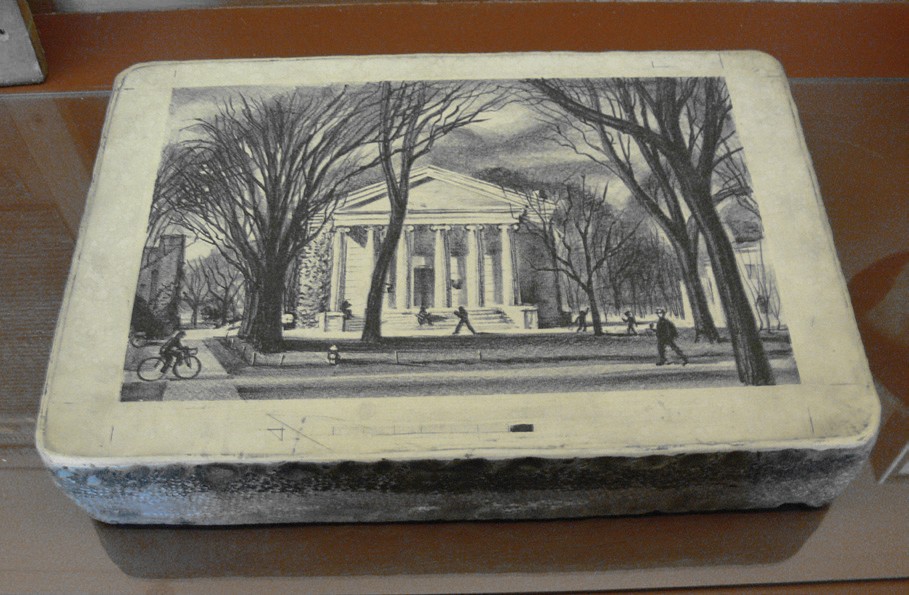 Stone used for lithography print 