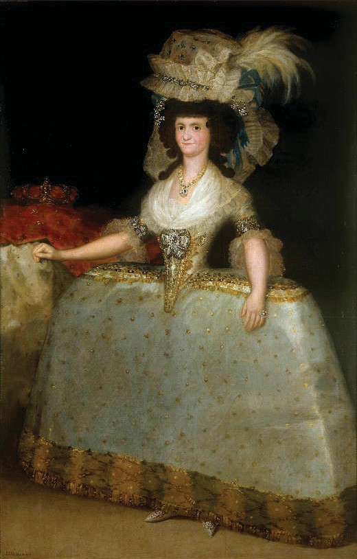 Maria Luisa of Parma Wearing Panniers 