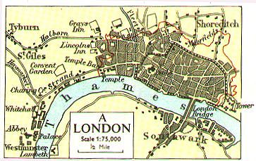 A map of the London Thames