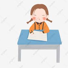 A student doing homework