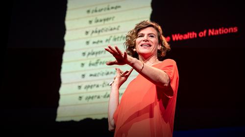 Thumbnail for the embedded element "Mariana Mazzucato: What is economic value, and who creates it?"