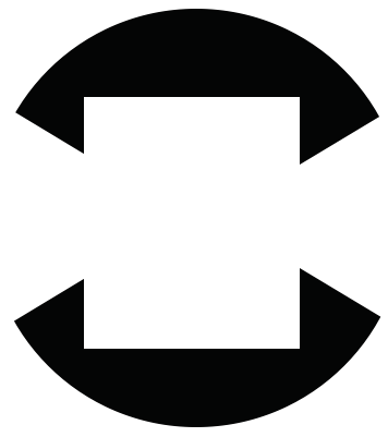 Square inside a circle, demonstration of implied lines 