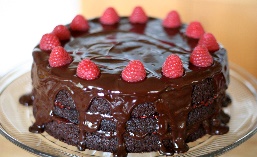 a chocolate cake