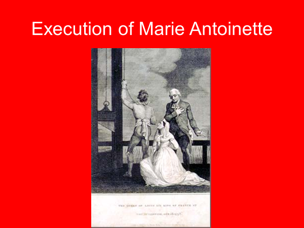 execution of marie antoinette