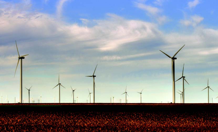 A group of wind turbines Description automatically generated with low confidence