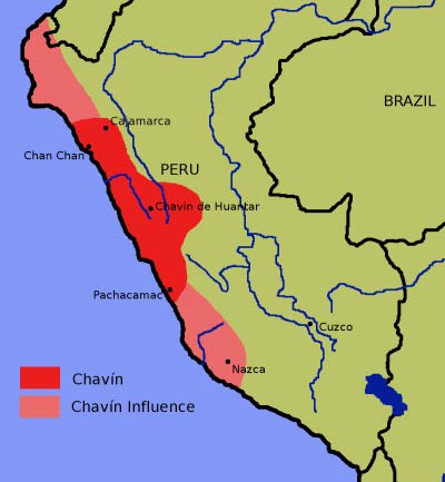 Map of Chavin Culture Extent