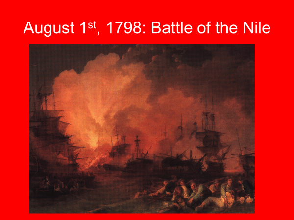 august 1st 1798 battle of the nile