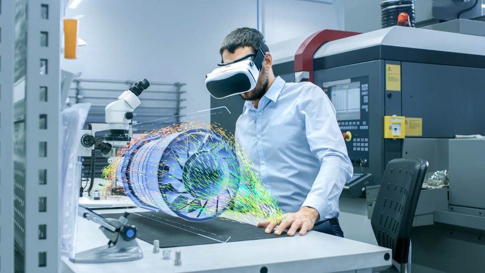 A person wearing virtual reality goggles

Description automatically generated