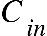 C subscript i n end subscript