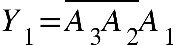 Y subscript 1 equals top enclose A subscript 3 end enclose top enclose A subscript 2 end enclose A subscript 1