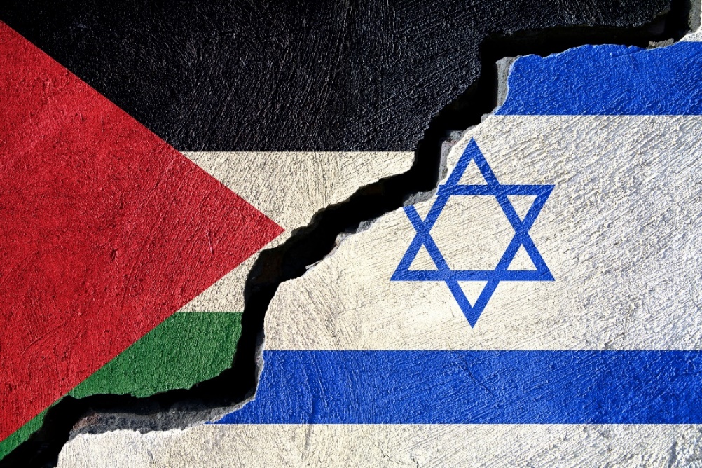 symbolic image for israel palestine conflict