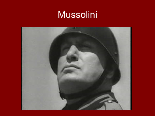 mussolini