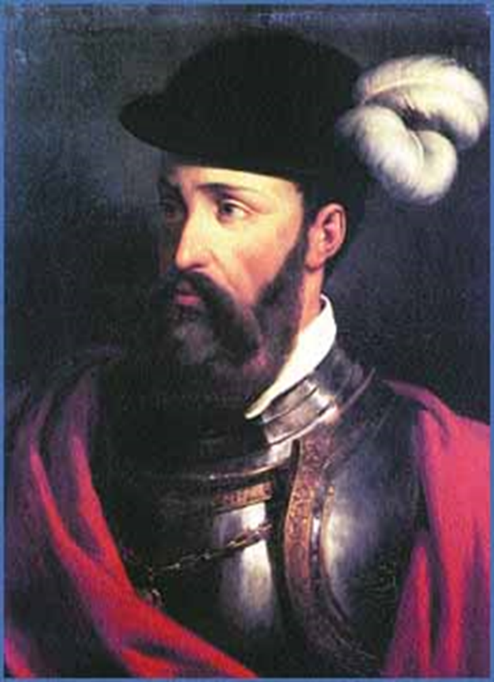 A painting of cortes