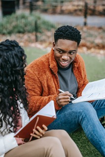 people studying