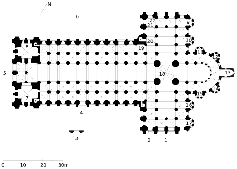 Floorplan of St. Sernin 