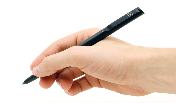 hand with a pen