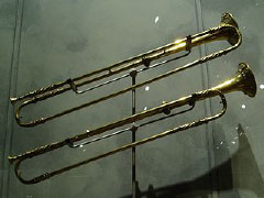 a pair of Baroque trumpets.