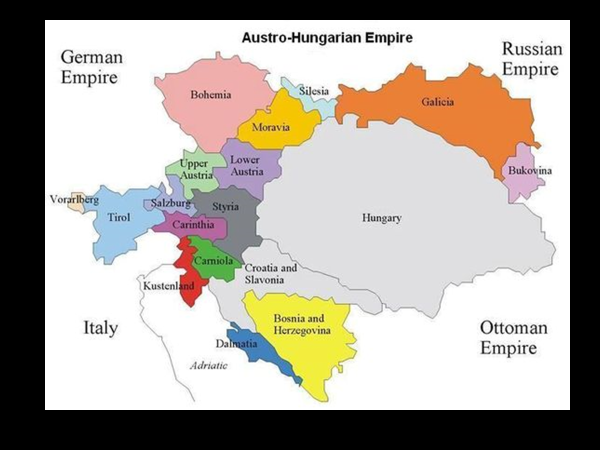 map of austro-hungarian empire