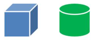 3-d square and cylinder