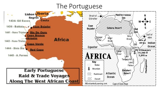A map of the Portuguese