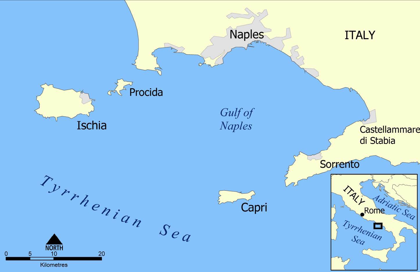 Map of the Island of Ischia and the Environs