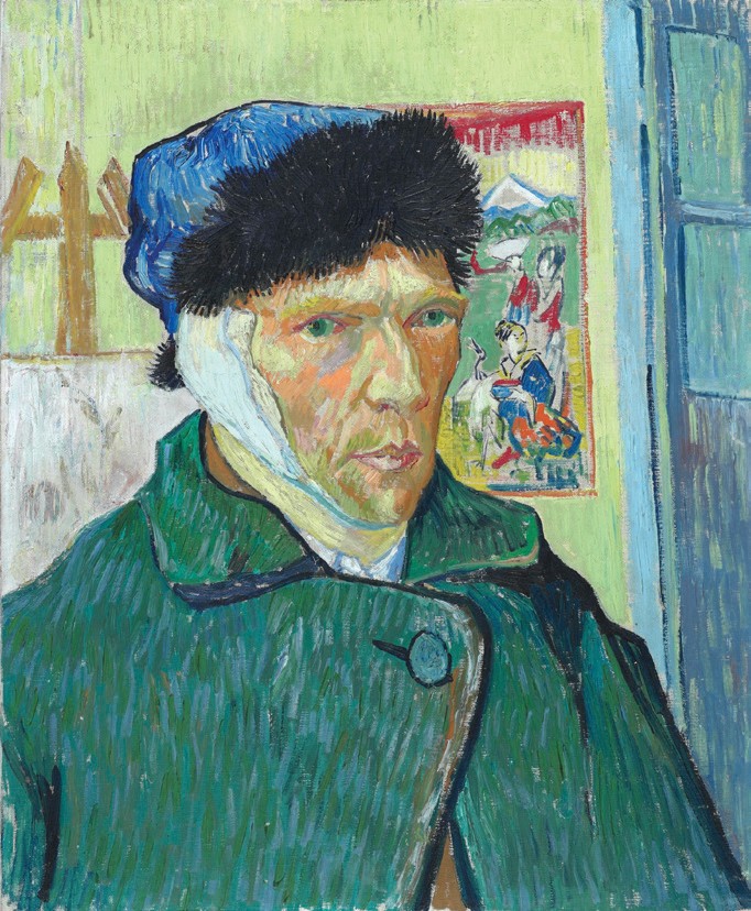 Self-portrait with a bandaged ear, Vincent van Gogh 