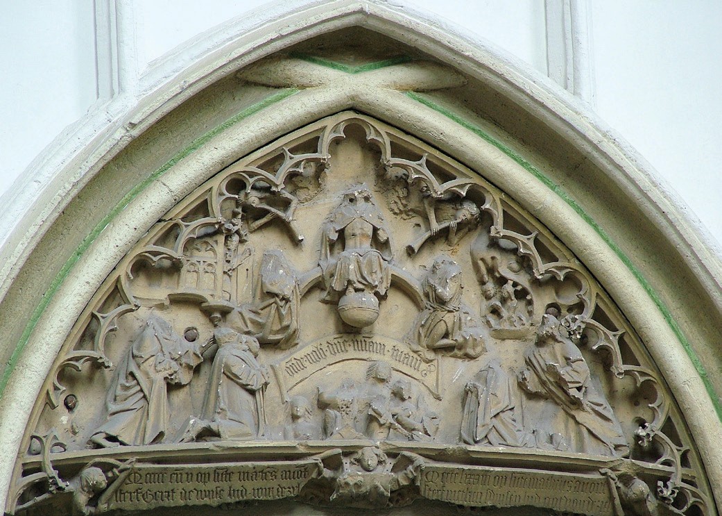 16th-century iconoclasm in the Protestant Reformation. Relief statues in St. Stevenskerk in Nijmegen, the Netherlands, were attacked and defaced in the Beeldenstorm. 