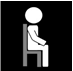 a person sitting down