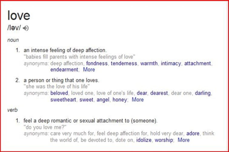 Figure 7.2 - Typical dictionary definition