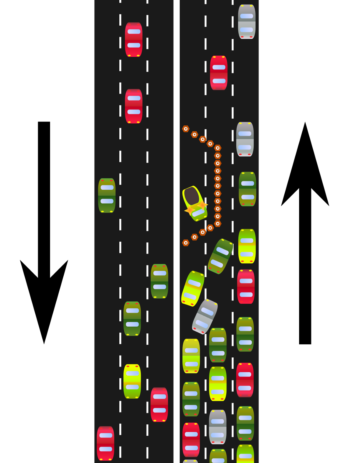 https://en.wikipedia.org/wiki/Traffic_bottleneck#/media/File:Bottleneck.svg